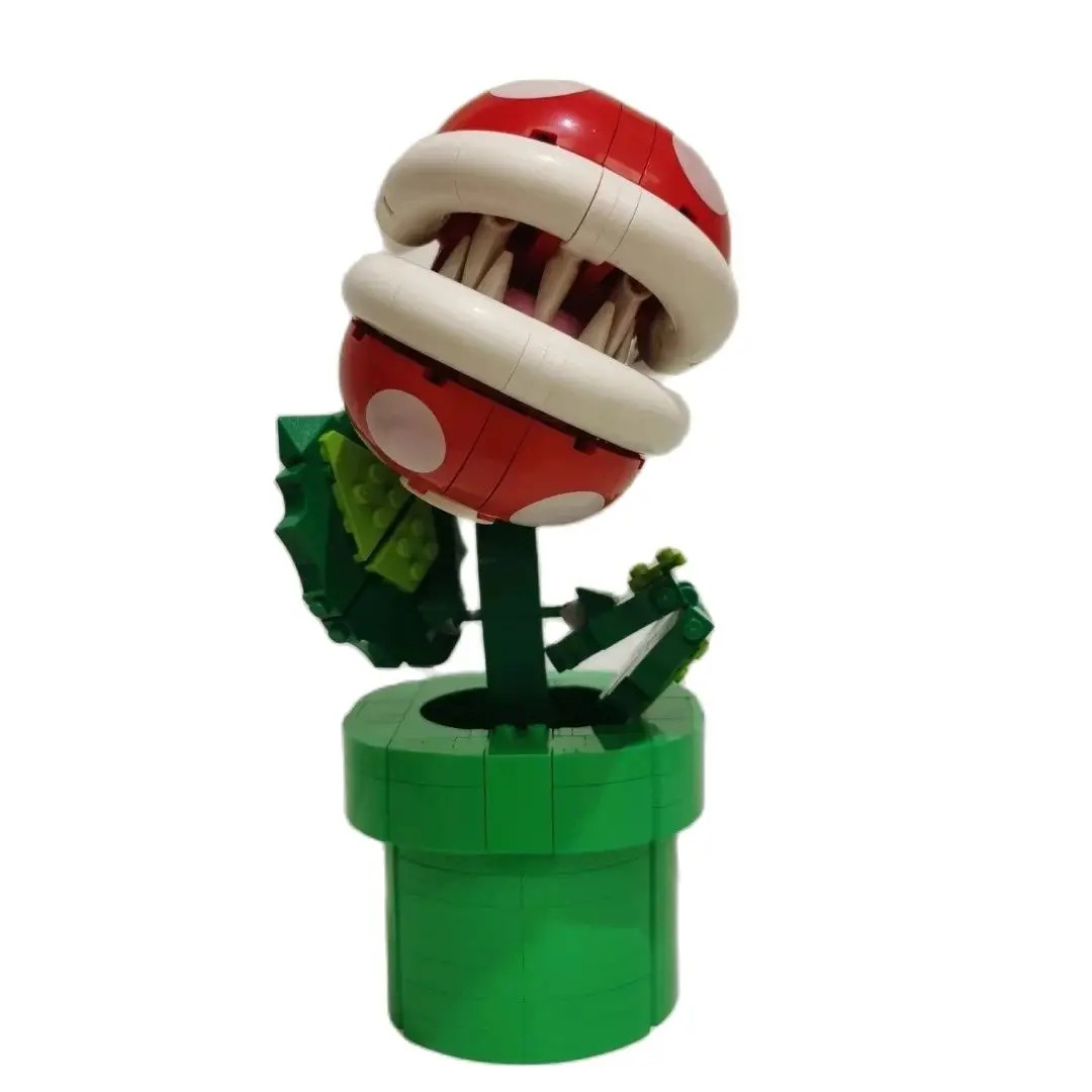 New Piranha Plant Set Building Blocks Game Model Home Decoration Assembling Toy