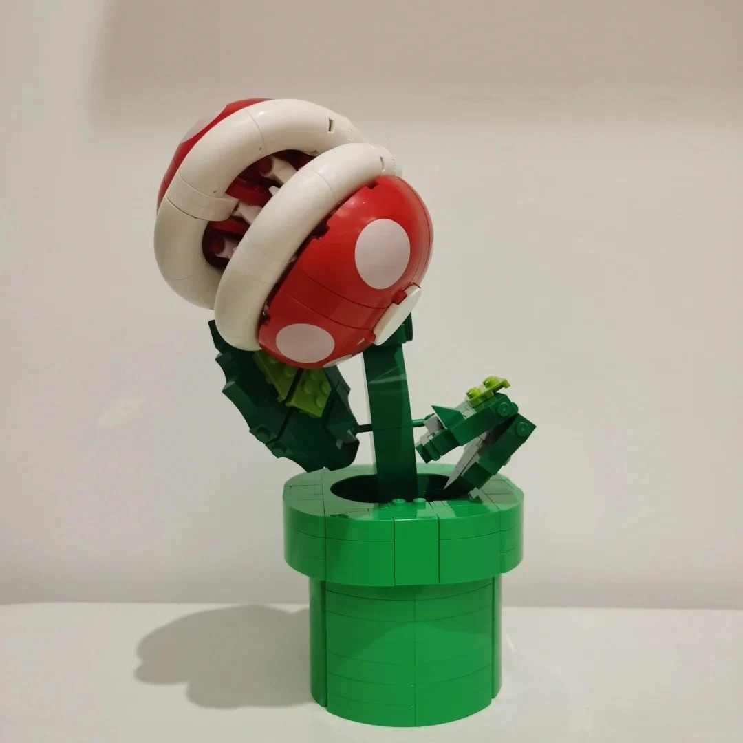 New Piranha Plant Set Building Blocks Game Model Home Decoration Assembling Toy