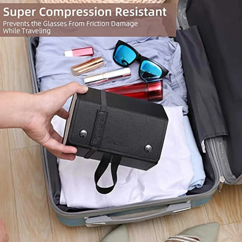 Pixiqa 5 Slot Travel Sunglasses Storage box
