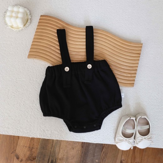 Floral Top Girls' Overalls Suit