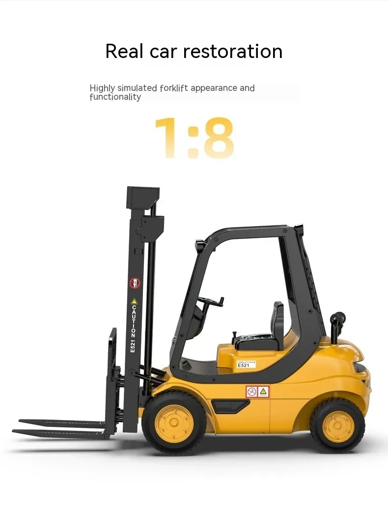 Remote Control Engineering Vehicle Lifting Forklift Simulation Electric Toy