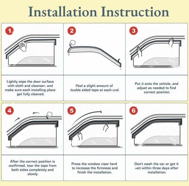 Window Visor For Toyota Hilux 2005-2015