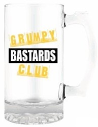 GRUMPY BASTARDS CLUB TANKARD 490ML