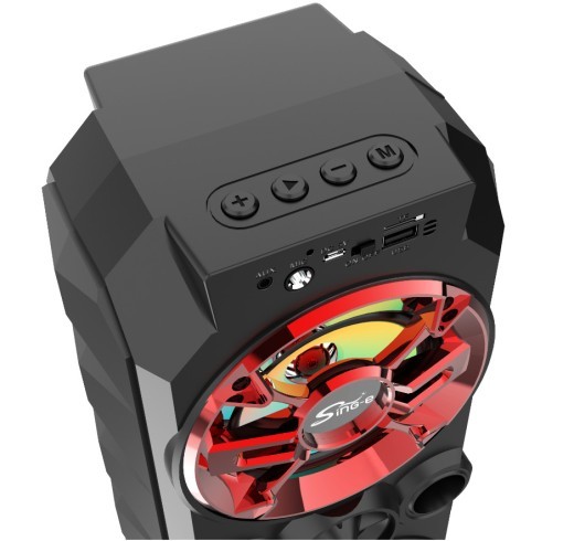 Wireless Color Light Portable Pull Rod Bluetooth Audio