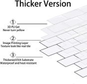 Self Adhesive Wallpaper 3D Wall Tiles 5 Sheets