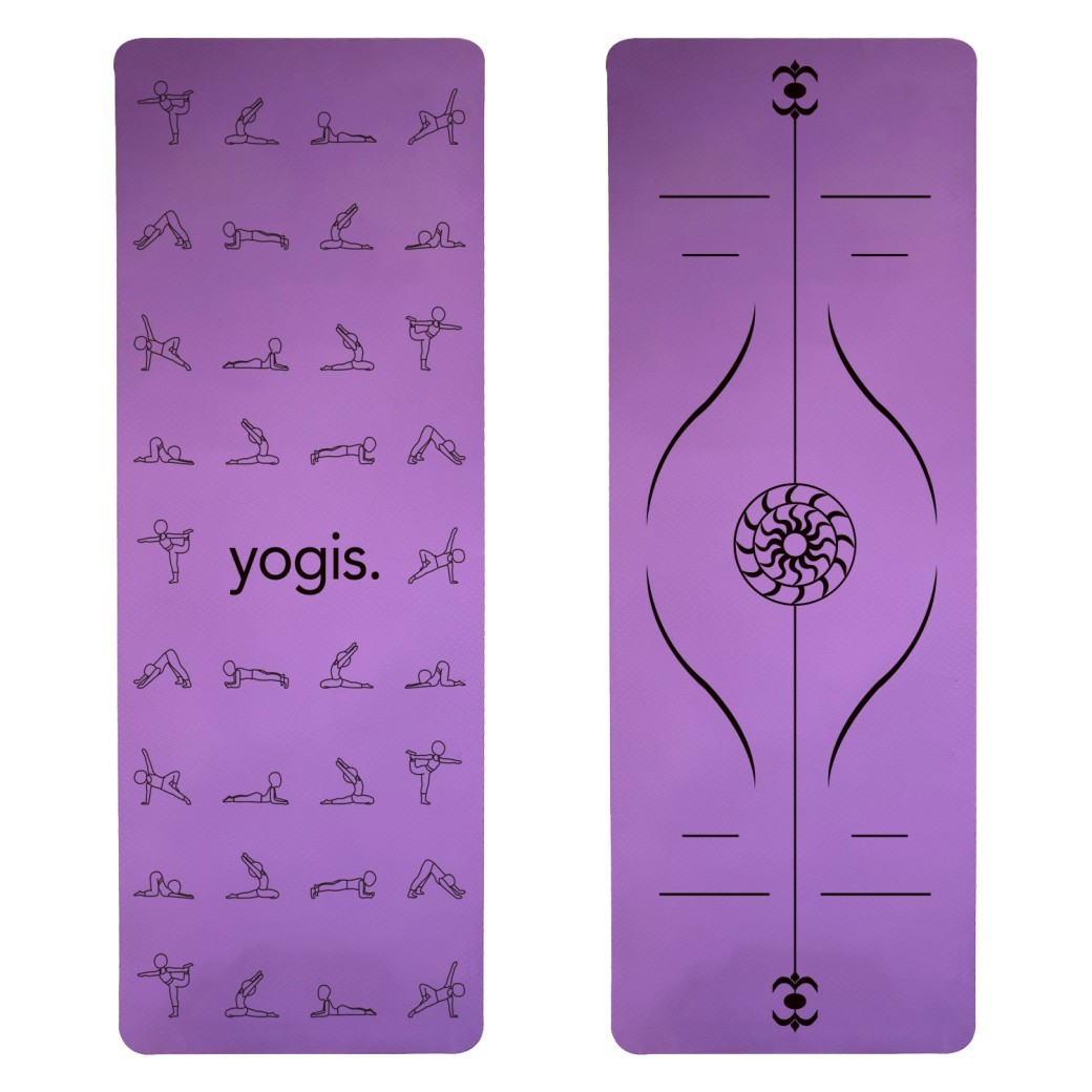 Yoga Mat Posture Line Non-slip Custom Fitness Mat For Beginners Plank Support