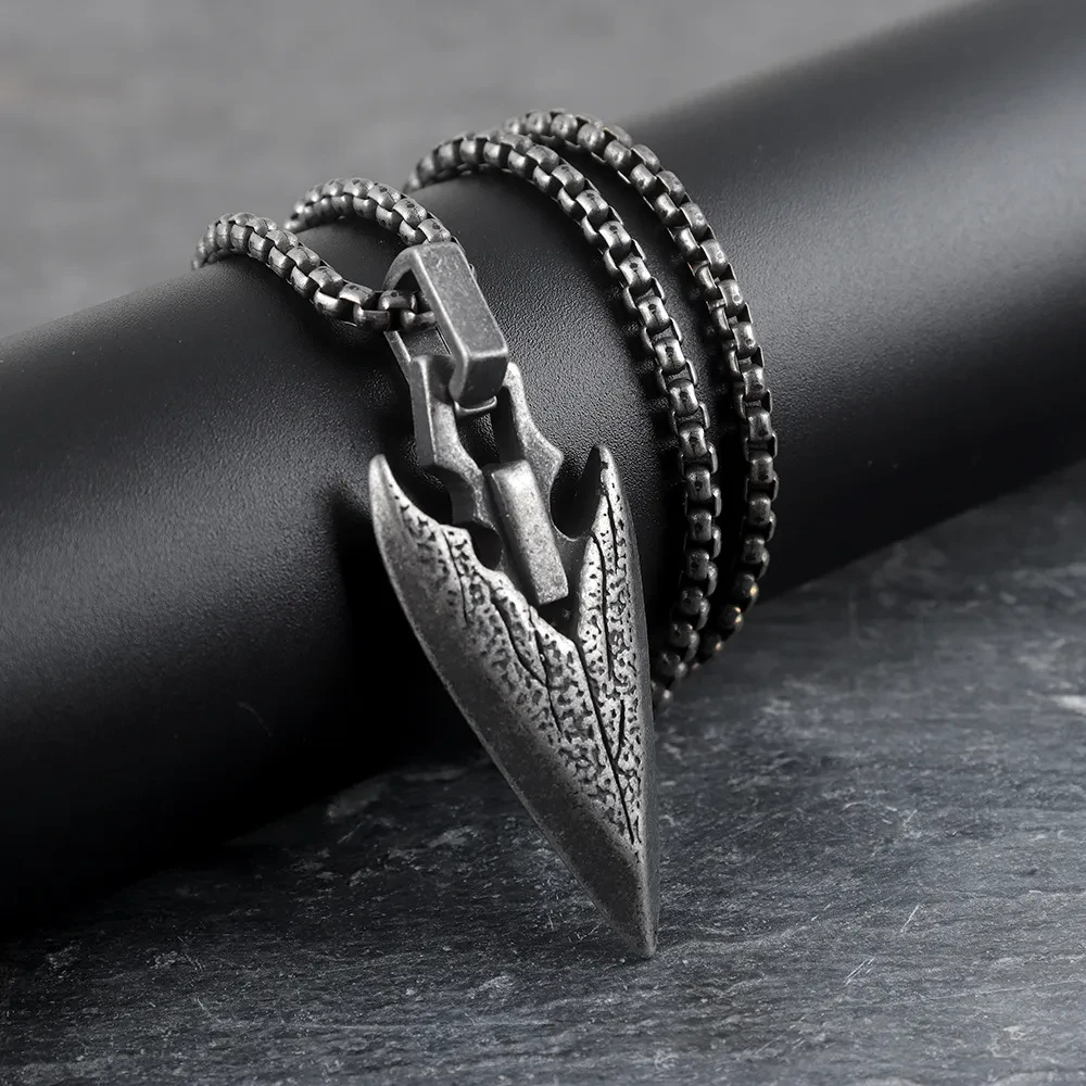 Spearhead Stainless Steel Pendant Necklace
