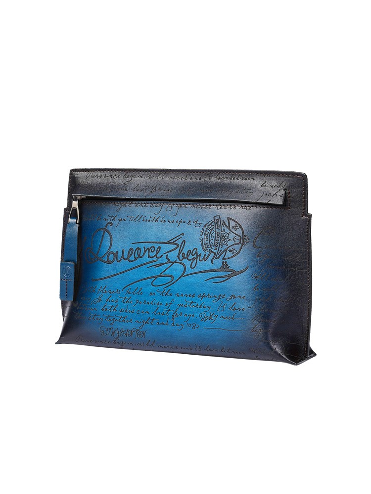 Men's New Leather Personalized Fashion Clutch Bag