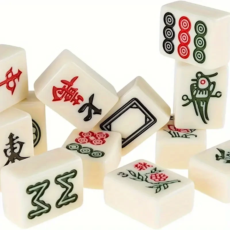 Compact Mahjong Set - Perfect for Travel and On-the-Go Board Games!