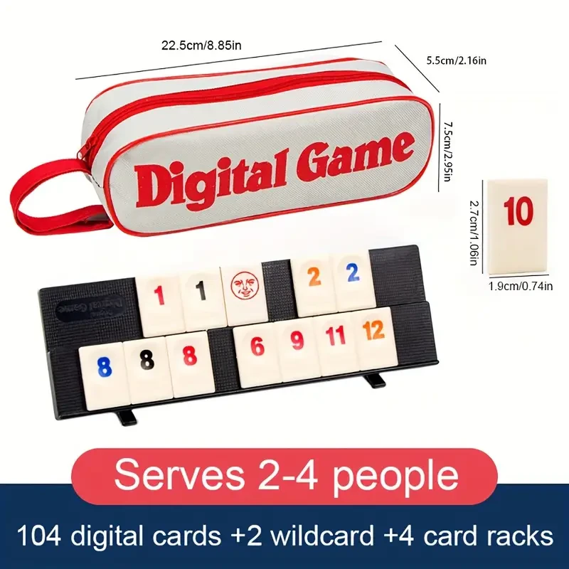 Adult Rummy Tile Game Set - Party Game