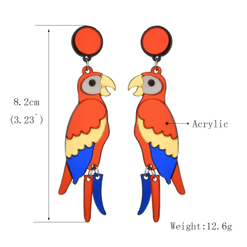 Parrot earrings