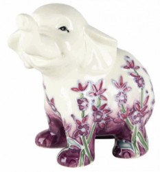 lavender bird figurine, floral bird decor, decorative bird NZ, nature-inspired dcor, bird figurines NZ, gift for nature lovers, whimsical bird figurine, lavender home dcor, garden bird figurine, 9X6CM bird decoration