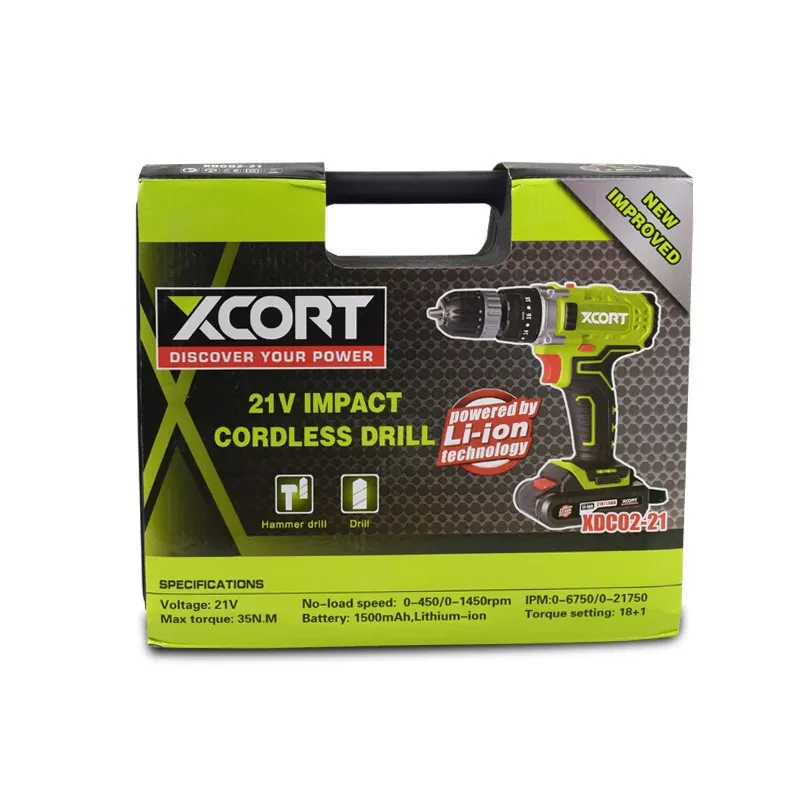 Cordless Electric Screwdriver With Cordless Impact Screwdriver