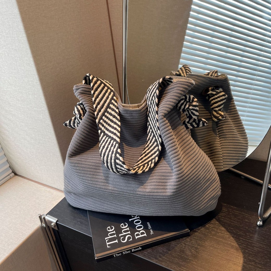 Versatile Fashion Ladies Corduroy Shoulder Bag