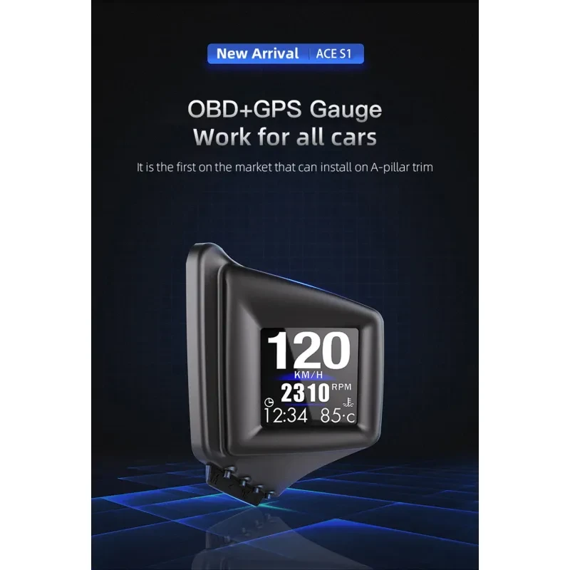 Car Display AP-1 Car HUD Head-up Display OBD GPS Driving Computer Code Table