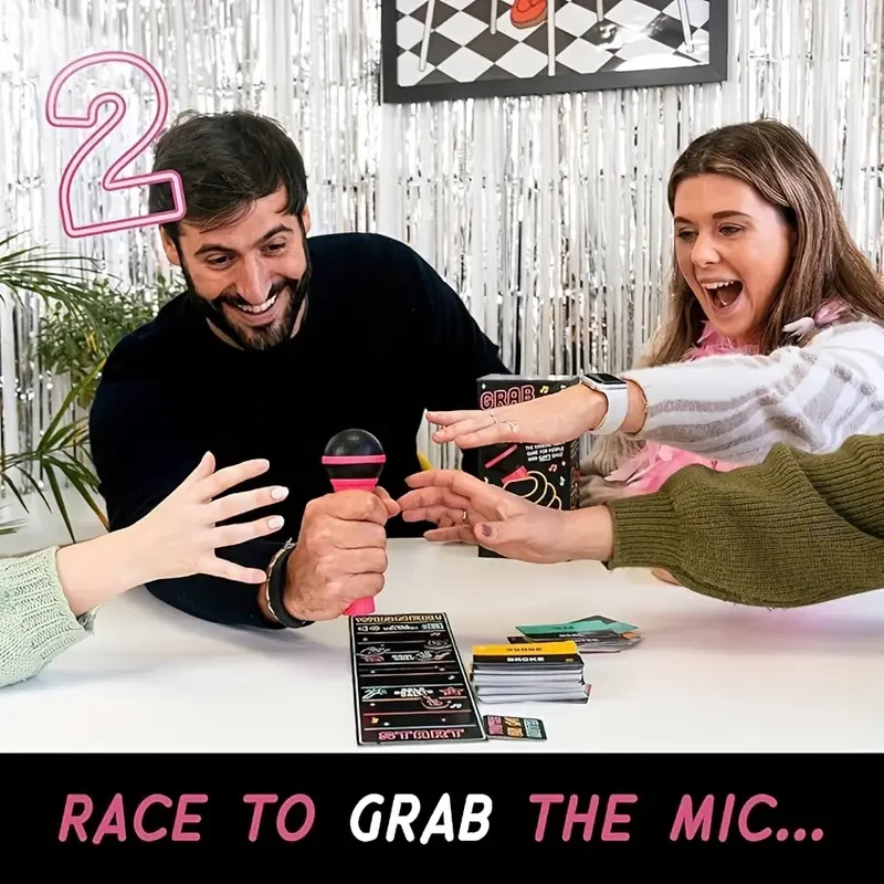 Grab the Microphone Family Karaoke Party Game