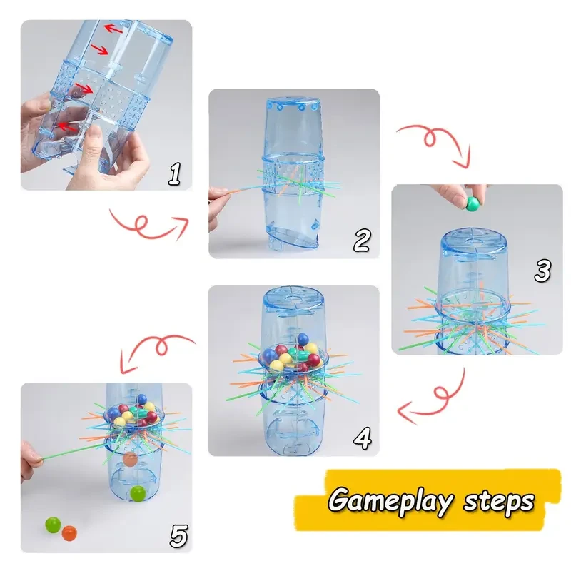 Colorful Don't Let the Ball Fall Game - Interactive Board Game