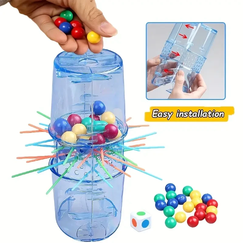 Colorful Don't Let the Ball Fall Game - Interactive Board Game