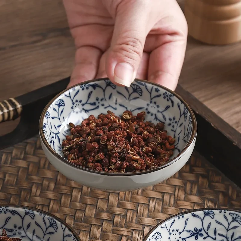 Ceramic Chinese Household Cold Dish Pickles Small Round Dish