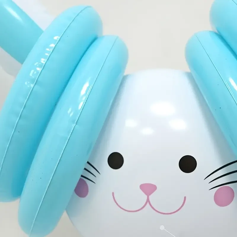 1 Set Easter Bunny Inflatable Ring Toss Game