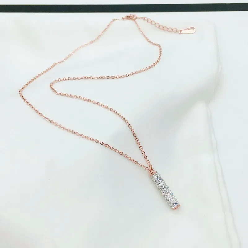 Cylinder Pendant Stainless Steel Necklace