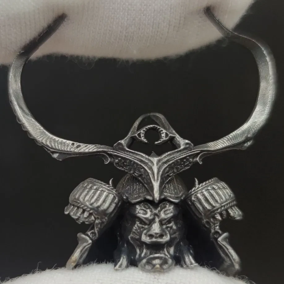 Samurai Helmet Keychain Pendant Accessory