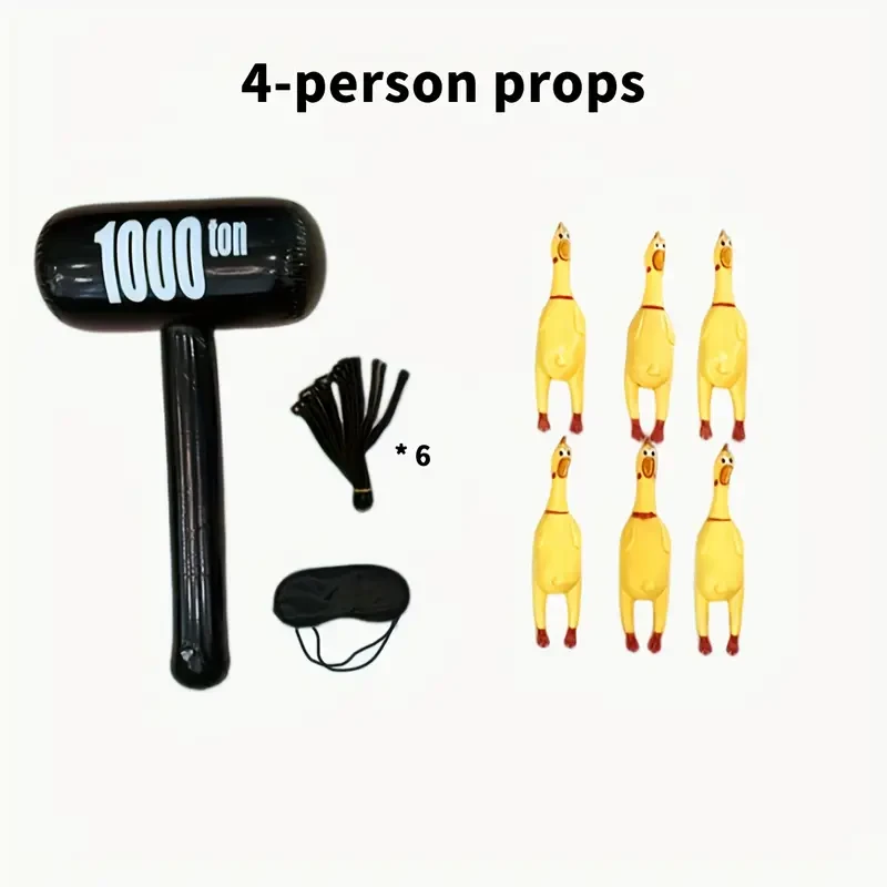 4/6-Person Screaming Chicken Team Building Set