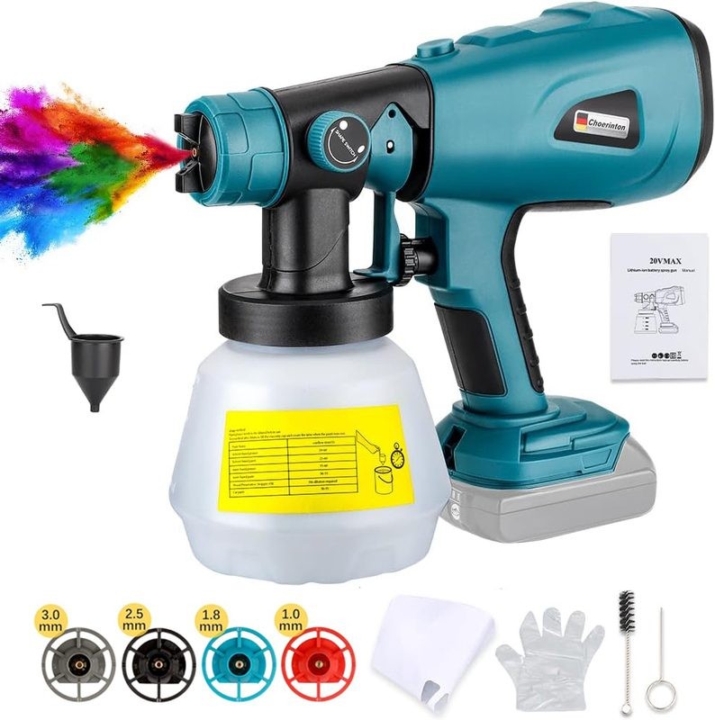 Cordless Spray Gun Paint Sprayer For Makita Battery