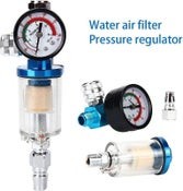 Airbrush Spray Gun Air Compressor Regulator Gauge Water Oil Seperator