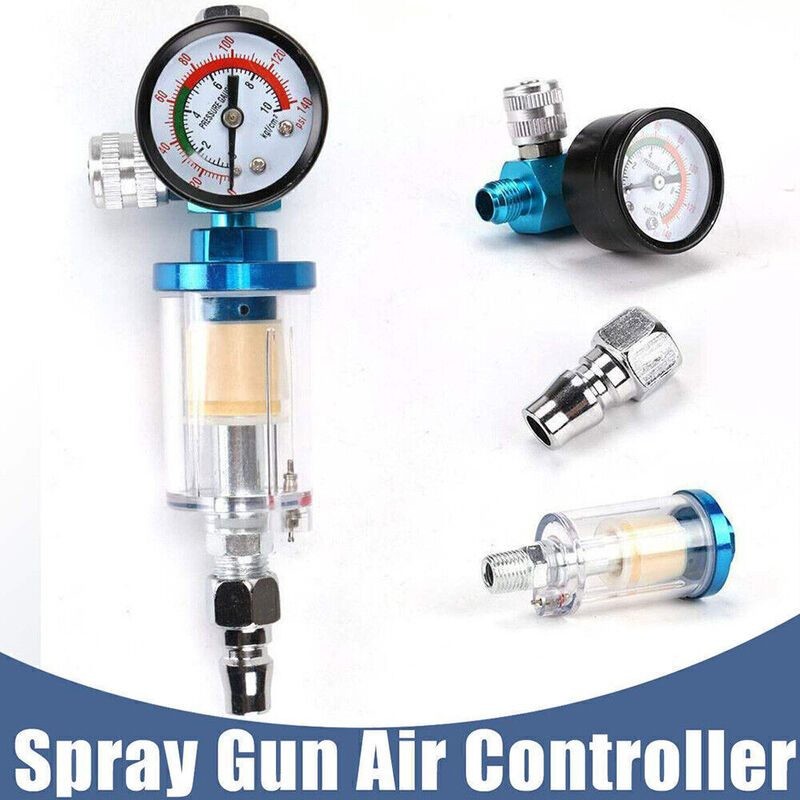 Airbrush Spray Gun Air Compressor Regulator Gauge Water Oil Seperator