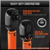 HORUSDY Click Torque Wrench Ratchet Socket Adaptor Extension 3/8" Drive