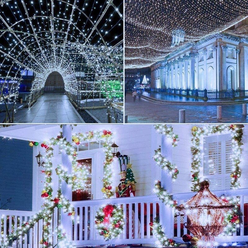 Outdoor Solar String Lights 200LED Garden Lights