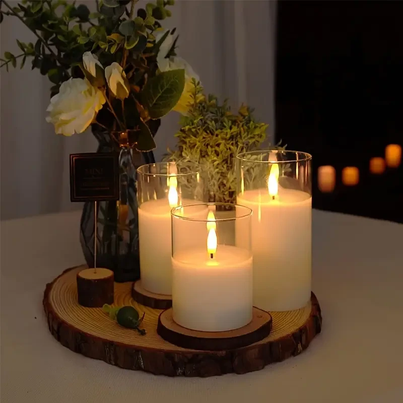 Remote-Controlled LED Flameless Candle Set