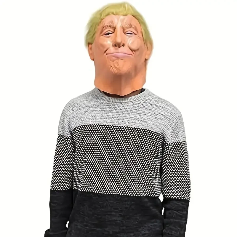 1pc Trump Latex Mask - Perfect for Halloween