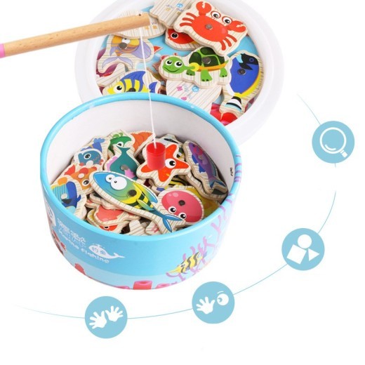 Ocean kitten fishing toy
