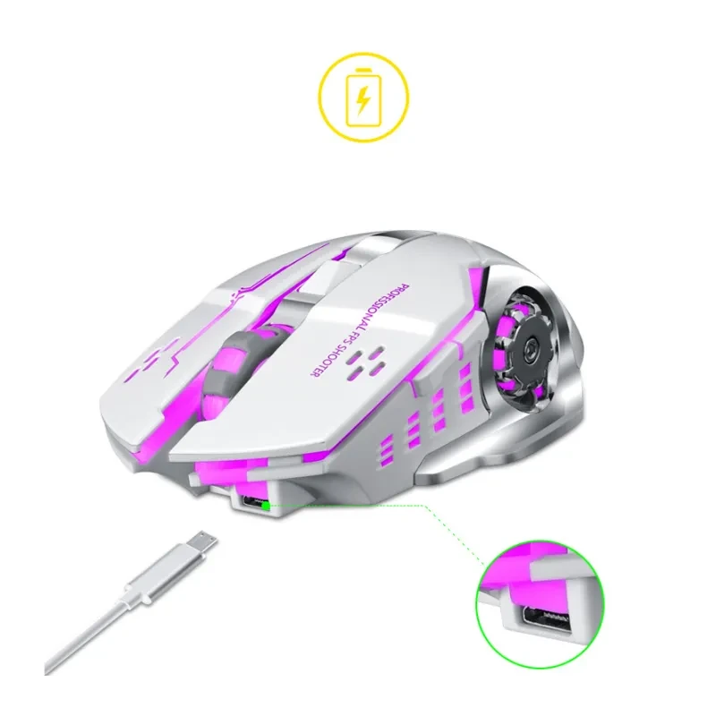New charging wireless mouse mute