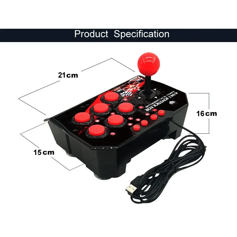 Switch Handle 4 In 1 Wired Game Handle Accessories