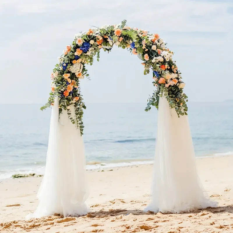 Elegant White Metal Wedding Arch Stand