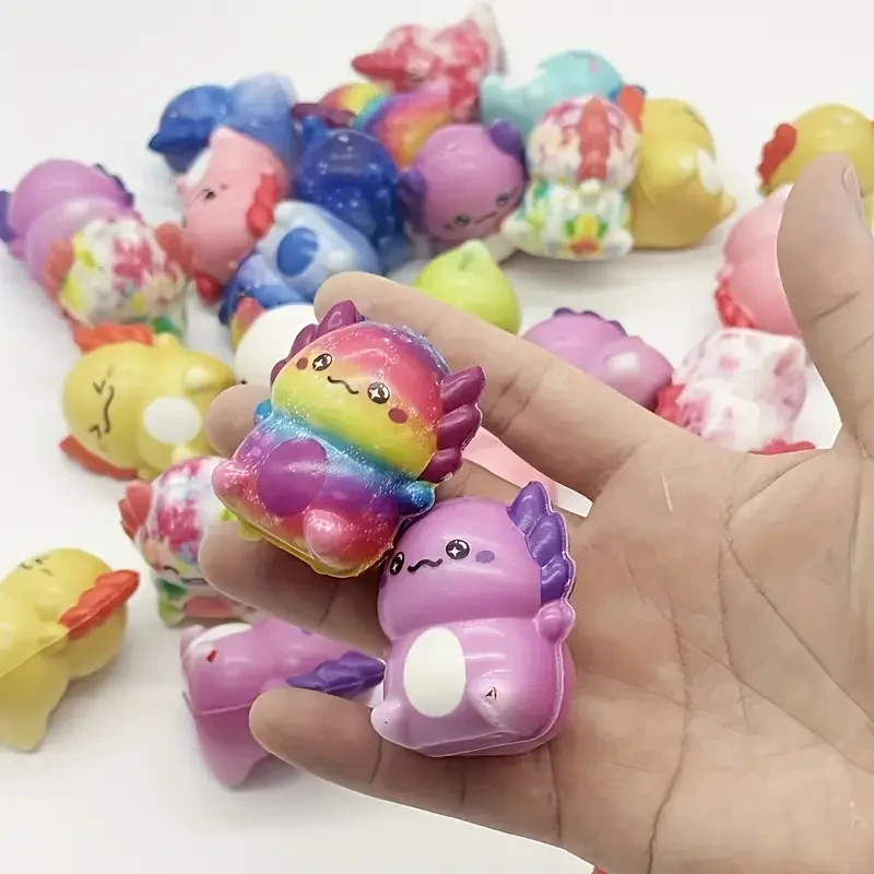 24-Pack Axolotl Squishy Toys