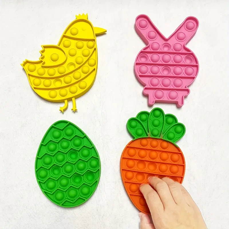4pcs Easter Fidget Sensory Pop Toys for Youngsters