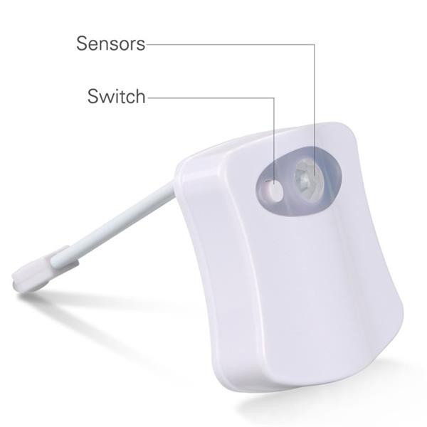 Led Toilet Night Light Motion Sensor With 8 Colour Changes