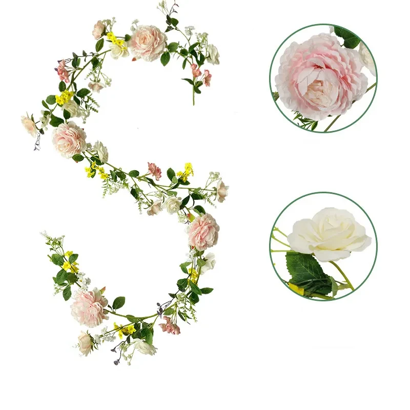 Household Fashion Artificial Rose Vine Ornament