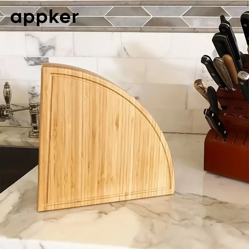 1 Set APPKER Bamboo Cheese Board with Knife Set