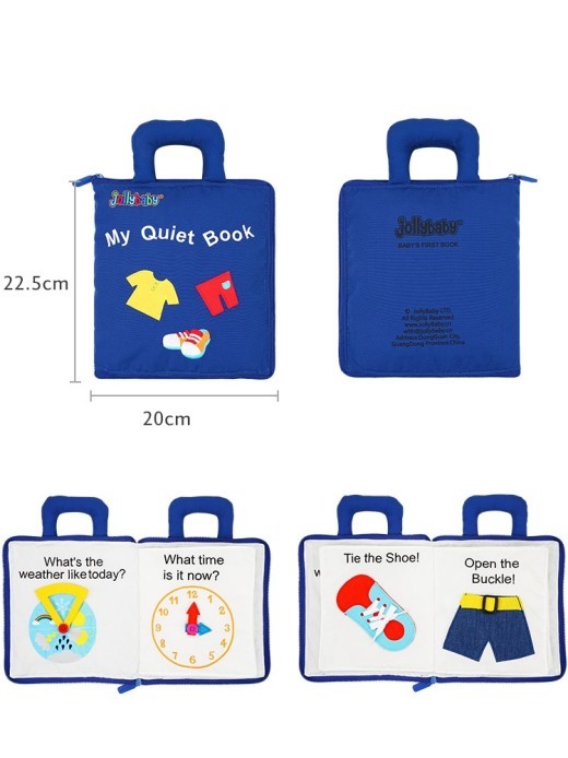 Quiet Cloth Book Baby Tear Not Rotten Three-Dimensional Early Education Baby Children'S Educational Toys 1 Year Old 6-12 Months Enlightenment