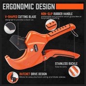 HORUSDY Ratchet PVC Pipe Cutter