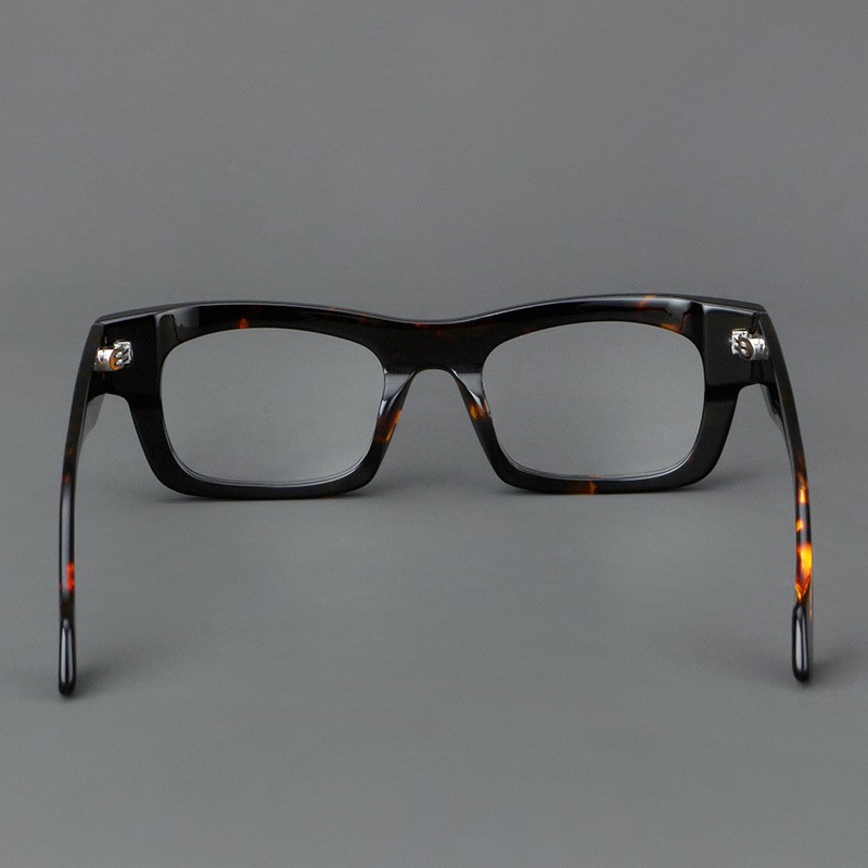 Thick Plate Glasses Patchwork Retro Frame