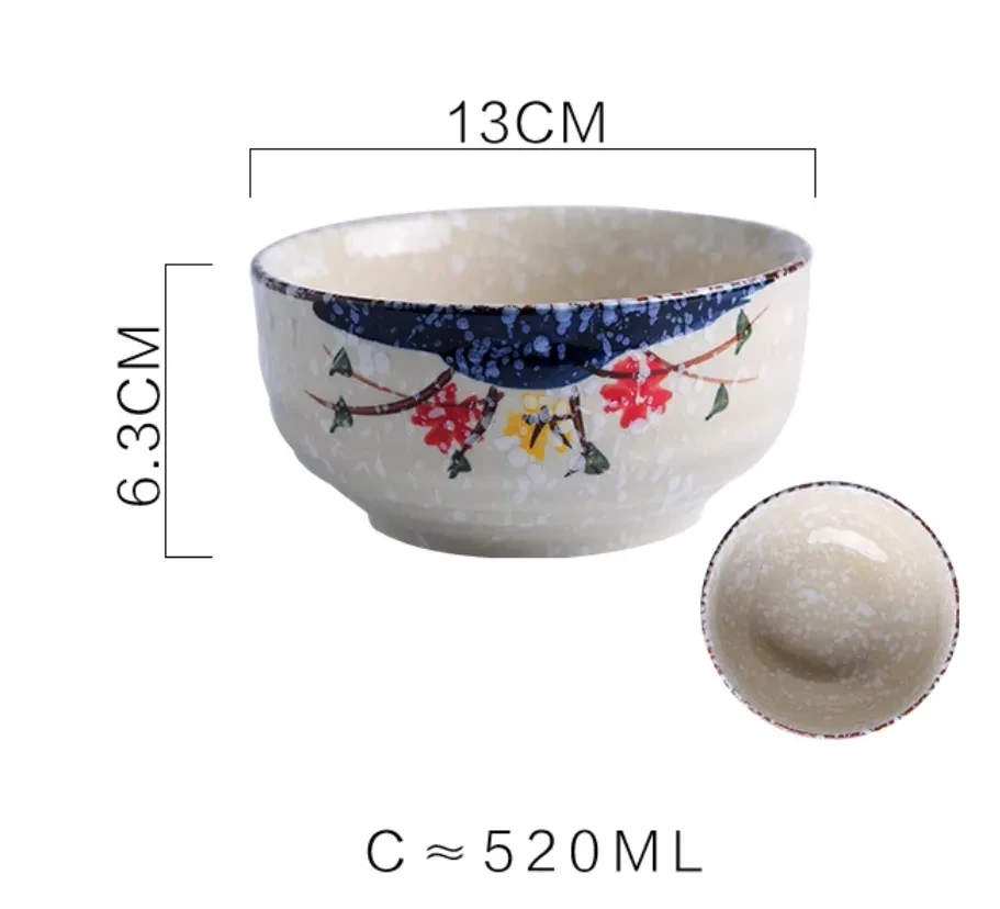 5-inch Ceramic Rice Bowl Soup Bowl