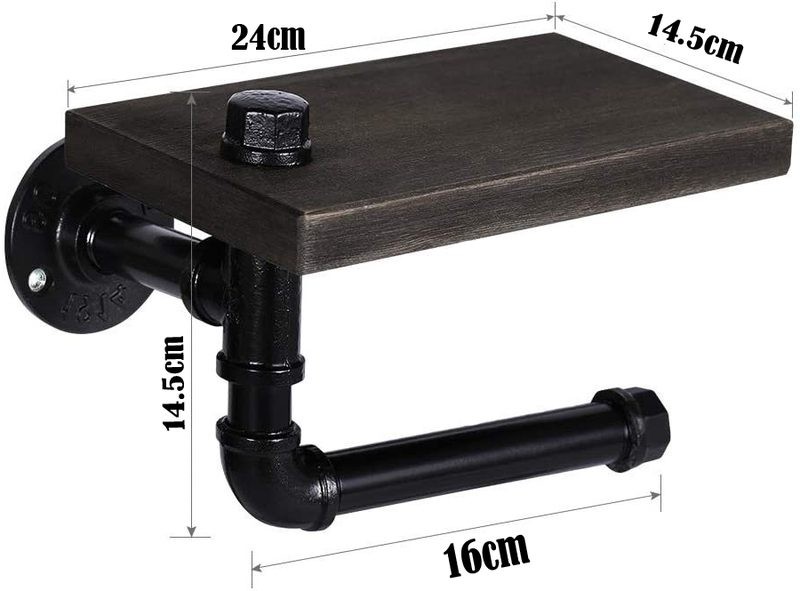 Toilet Paper Roll Holder Phone Shelf