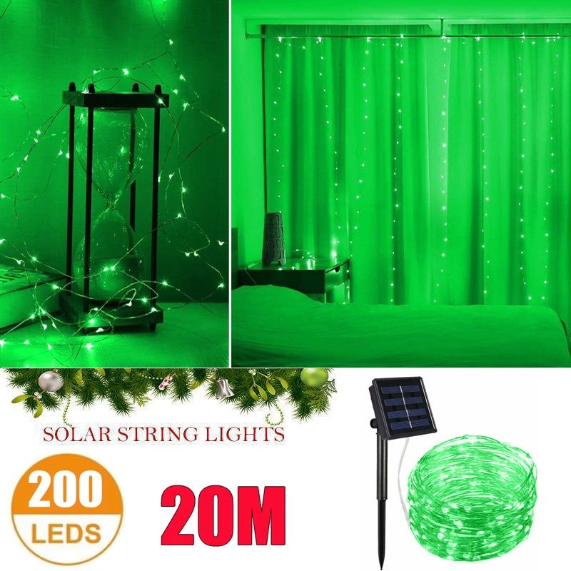 Solar String Lights 200LED Outdoor Garden Lights