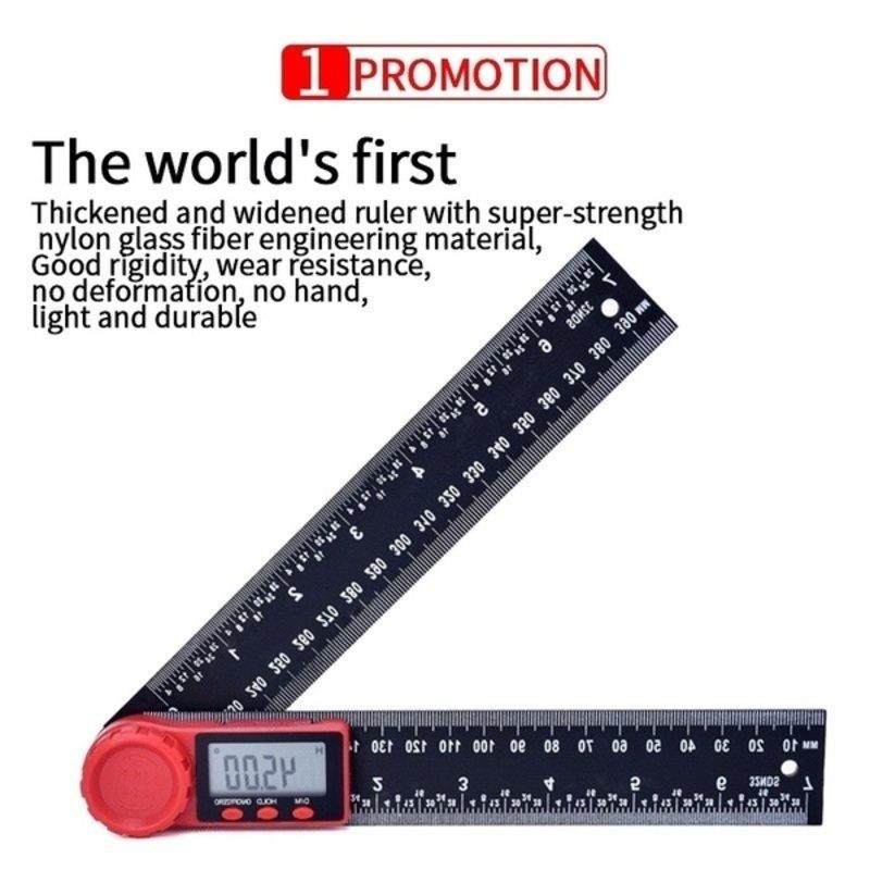 2 in 1 Electronic Digital Angle Finder Ruler